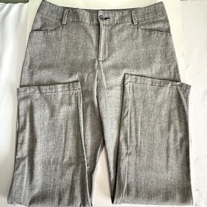 Lee Relaxed Fit Gray Trousers Women's 14 Medium‎ Stretch Cotton Blend Work Pants